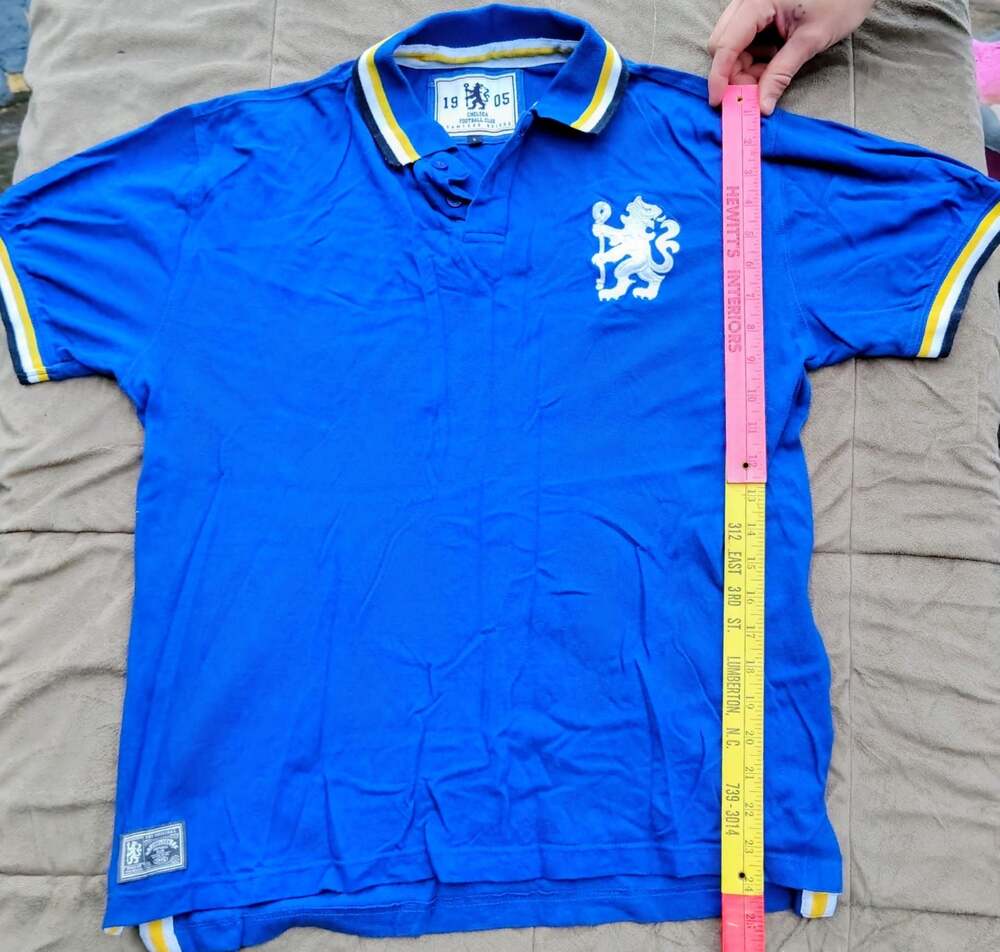 Chelsea Football Club blue polo size large